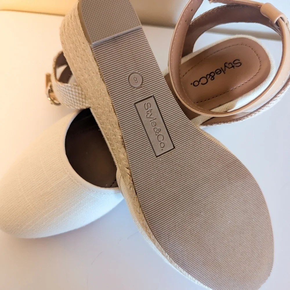 Style & Co. Creamy Espadrille Wedges